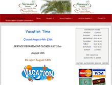 Tablet Screenshot of normansvacuum.com